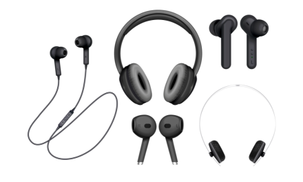 Perangkat Kecil Earphones Audio Untuk Menyambungkan Suara