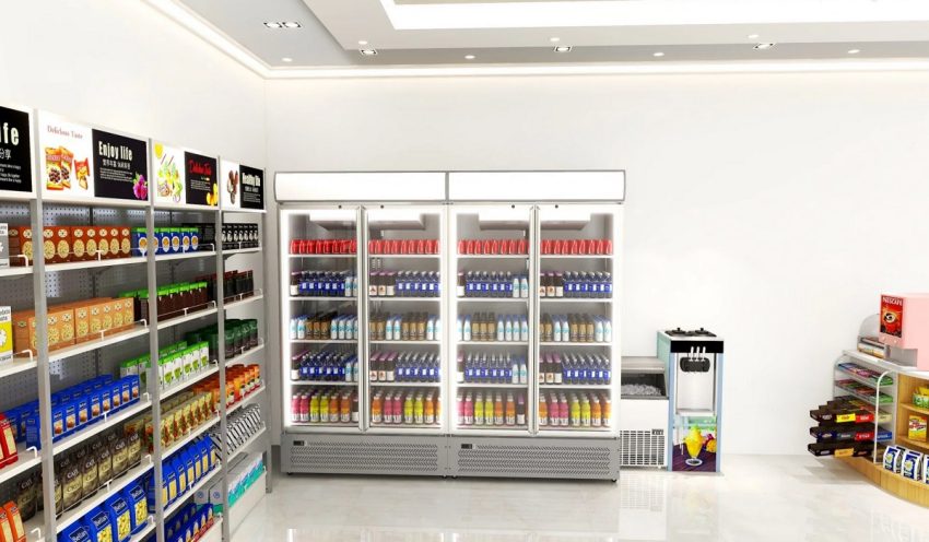 Tempat Belanja Mini Market Dengan Bangunan Kecil