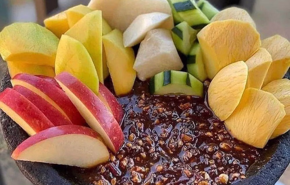 Makanan Segar Rujak Hidangan Tradisional Dari Indonesia