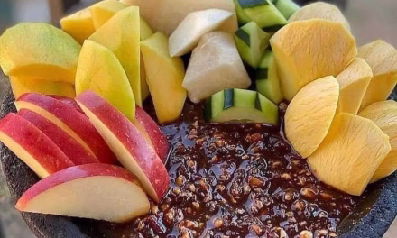 Makanan Segar Rujak Hidangan Tradisional Dari Indonesia