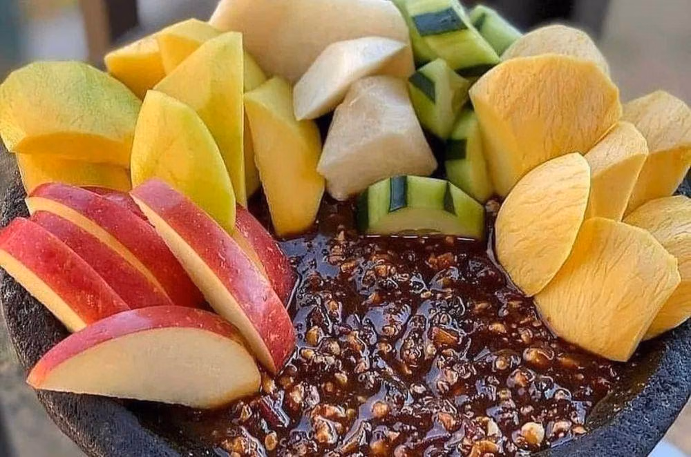 Makanan Segar Rujak Hidangan Tradisional Dari Indonesia