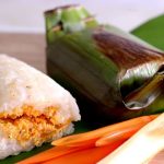 Makanan Indonesia Tradisional Sebuah Kue Lemper