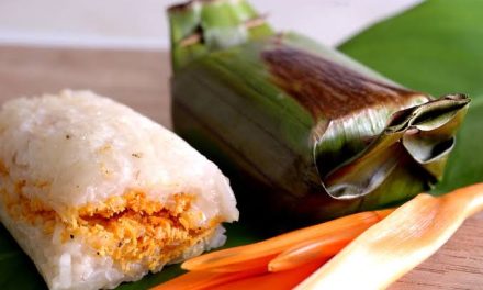 Makanan Indonesia Tradisional Sebuah Kue Lemper