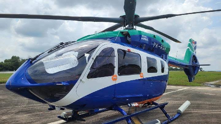 Kendaraan Udara Terbang Helikopter Dengan Rotor