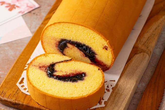 Sebuah Makanan Populer Kue Bolu Yang Lembut